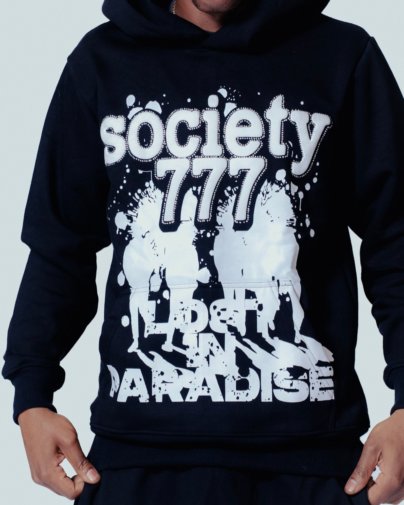 777 Rhinestone Hoodie